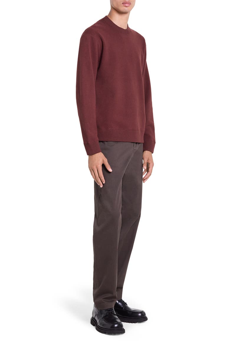 Relaxed Crewneck Sweater, Alternate, color, DEEP AUBURN - 2U6