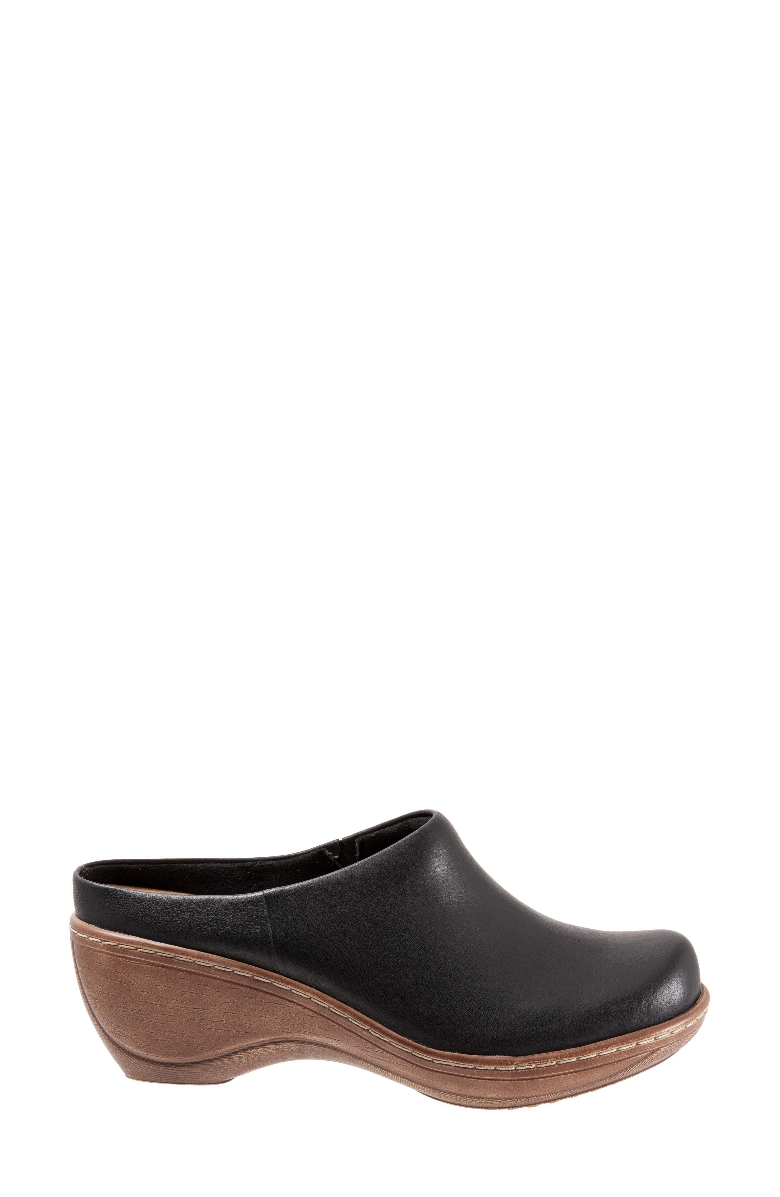 SoftWalk<sup>®</sup> Madison Clog, Alternate, color, Black Leather