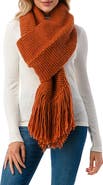MARCUS ADLER Crochet Fringe Scarf