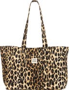 Damson Madder Leopard Canvas Tote