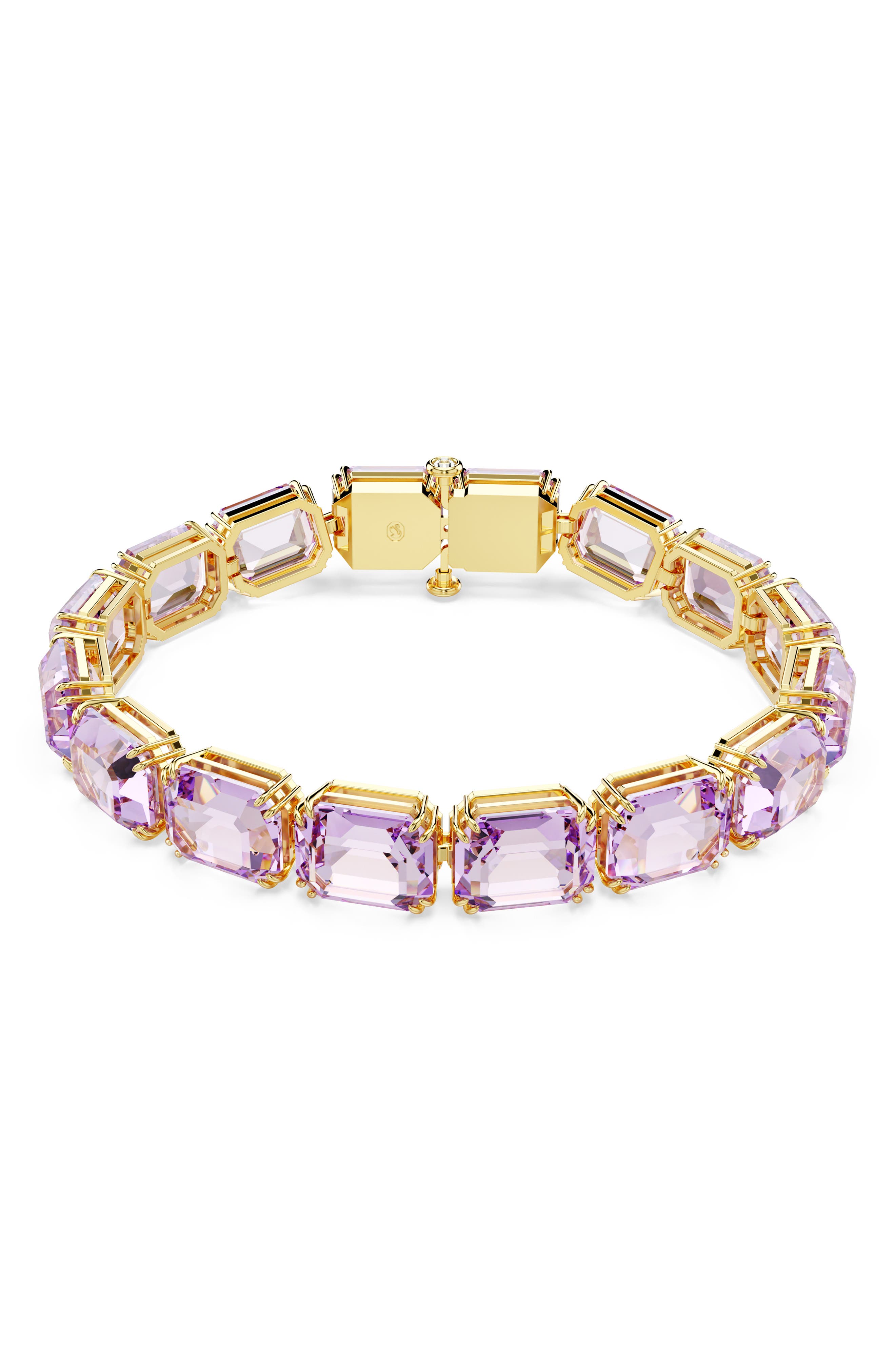 Swarovski Millenia Crystal Bracelet In Purple