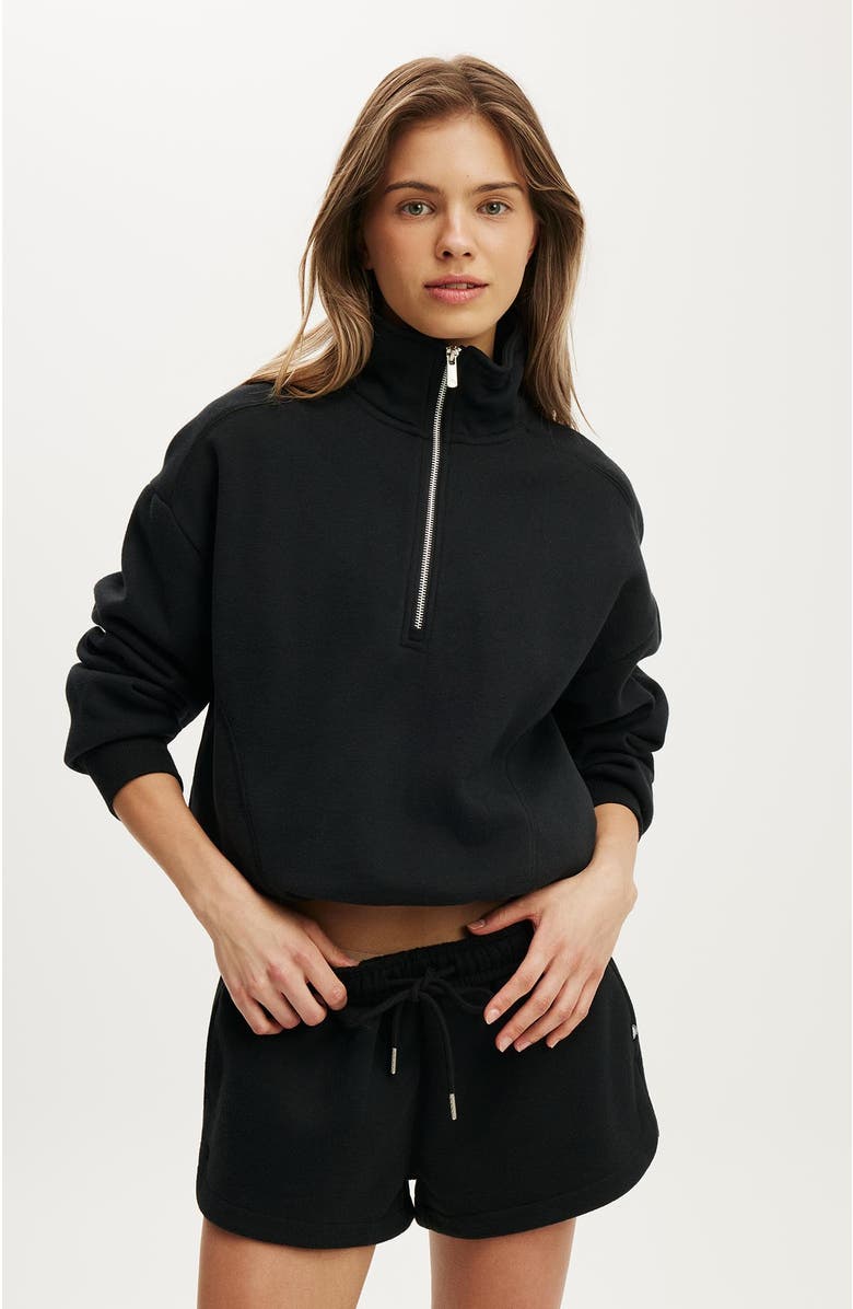 COTTON ON BODY Women's Active Plush Classic Mini Short, Alternate, color, Black