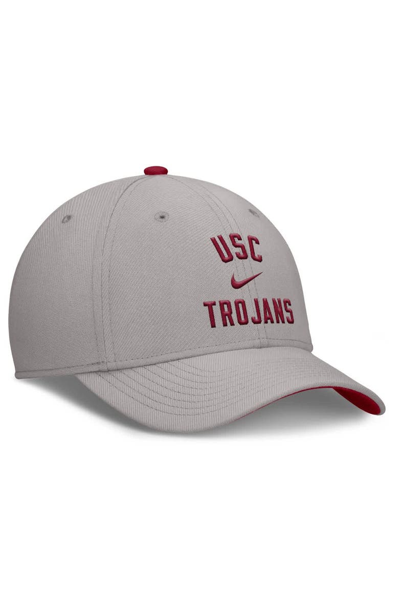 Nike Men's Nike Gray USC Trojans Rise Prep Performance Flex Hat, Alternate, color, Gray