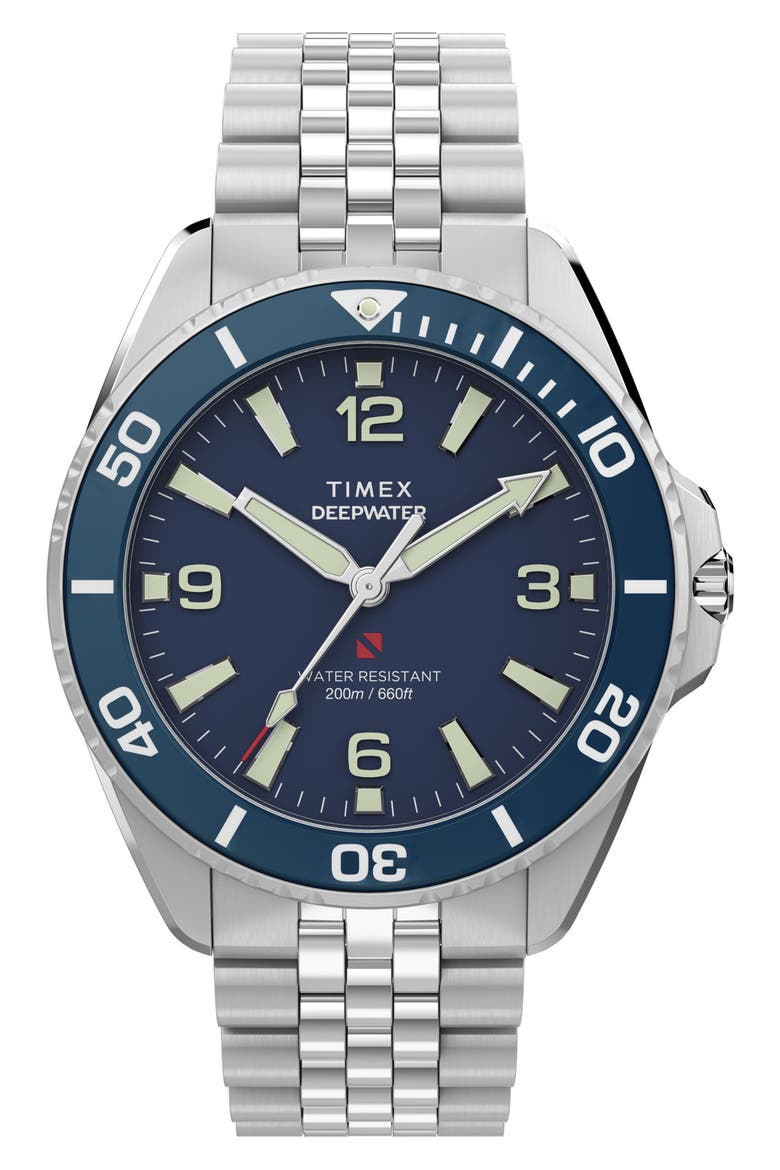 Deepwater Arctic 200 Bracelet Watch, 40.5mm, Main, color, SILVER-TONE