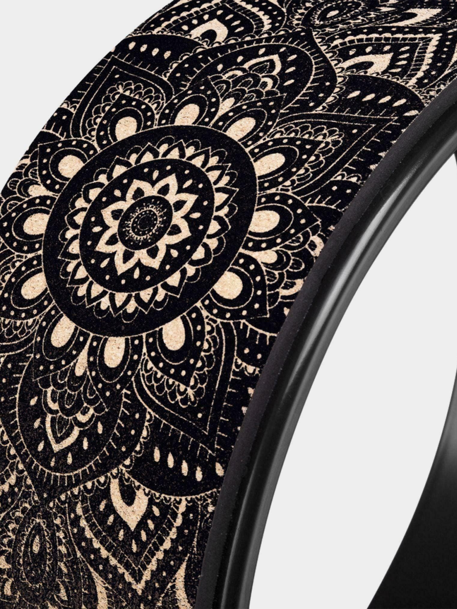 Yoga Design Lab Yoga Wheel Cork Mandala Black | Nordstrom
