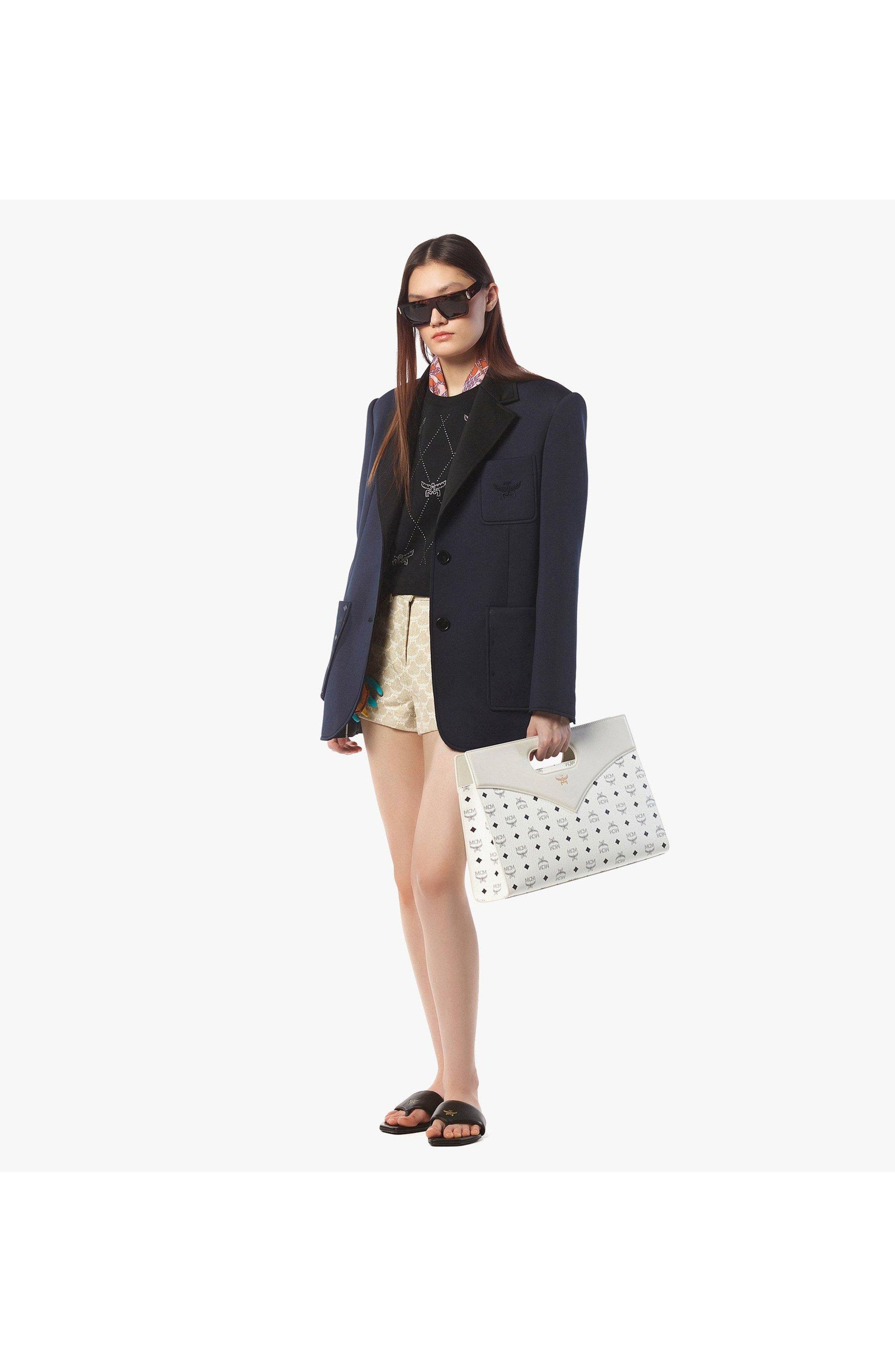 MCM Diamond Tote in Visetos Leather Mix, Alternate, color, 