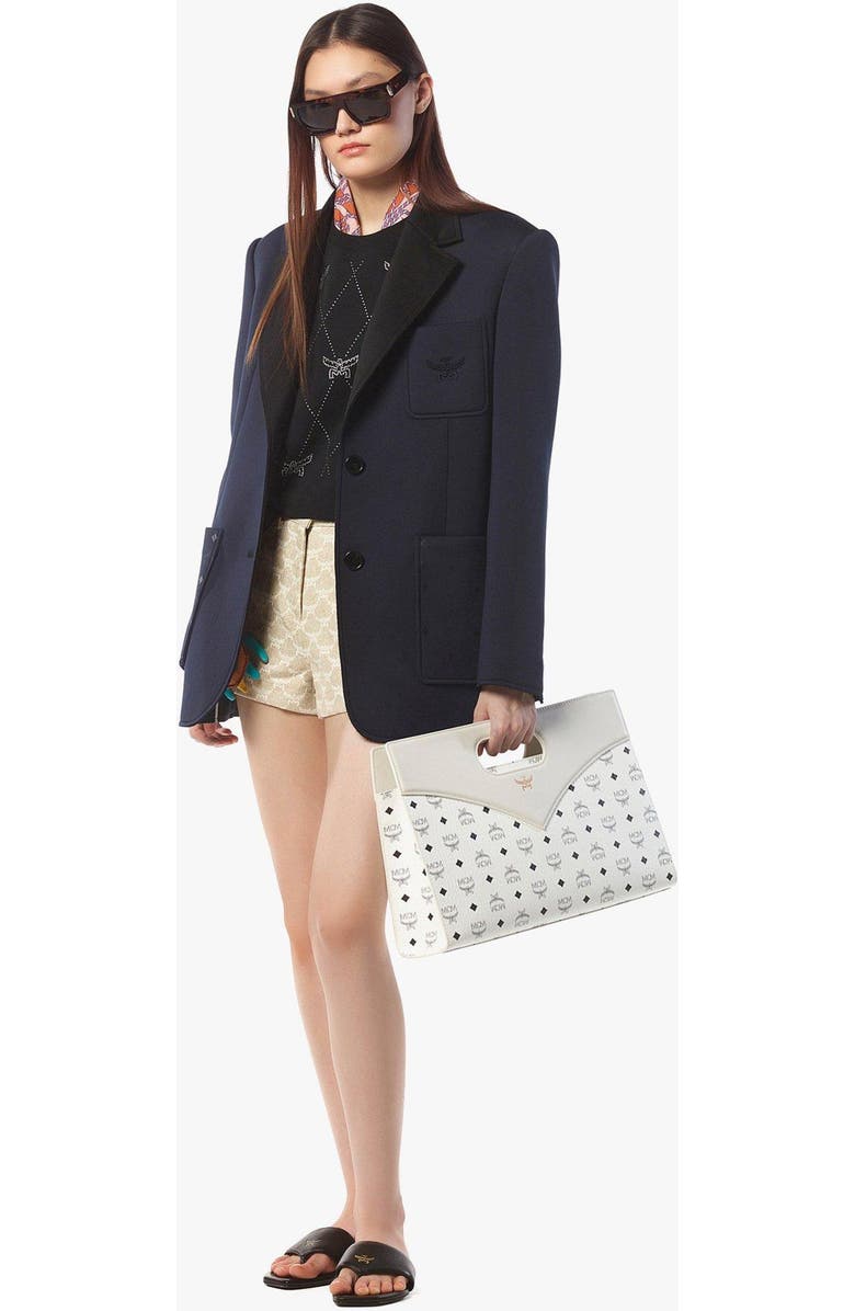 MCM Diamond Tote in Visetos Leather Mix, Alternate, color,
