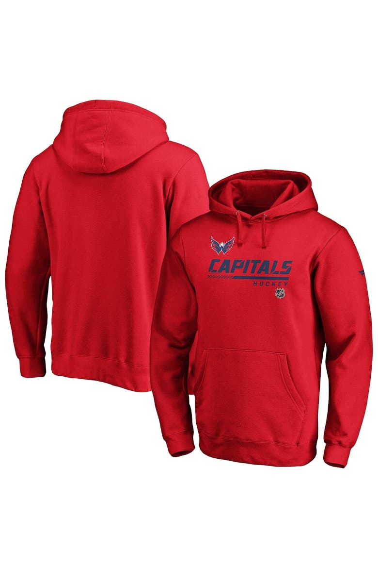 Men's Fanatics Branded Red Washington Capitals Authentic Pro Core Collection Prime Pullover Hoodie, Main, color, Red