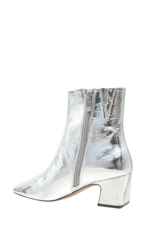 Linea Paolo Wrenly Block Heel Bootie In Silver
