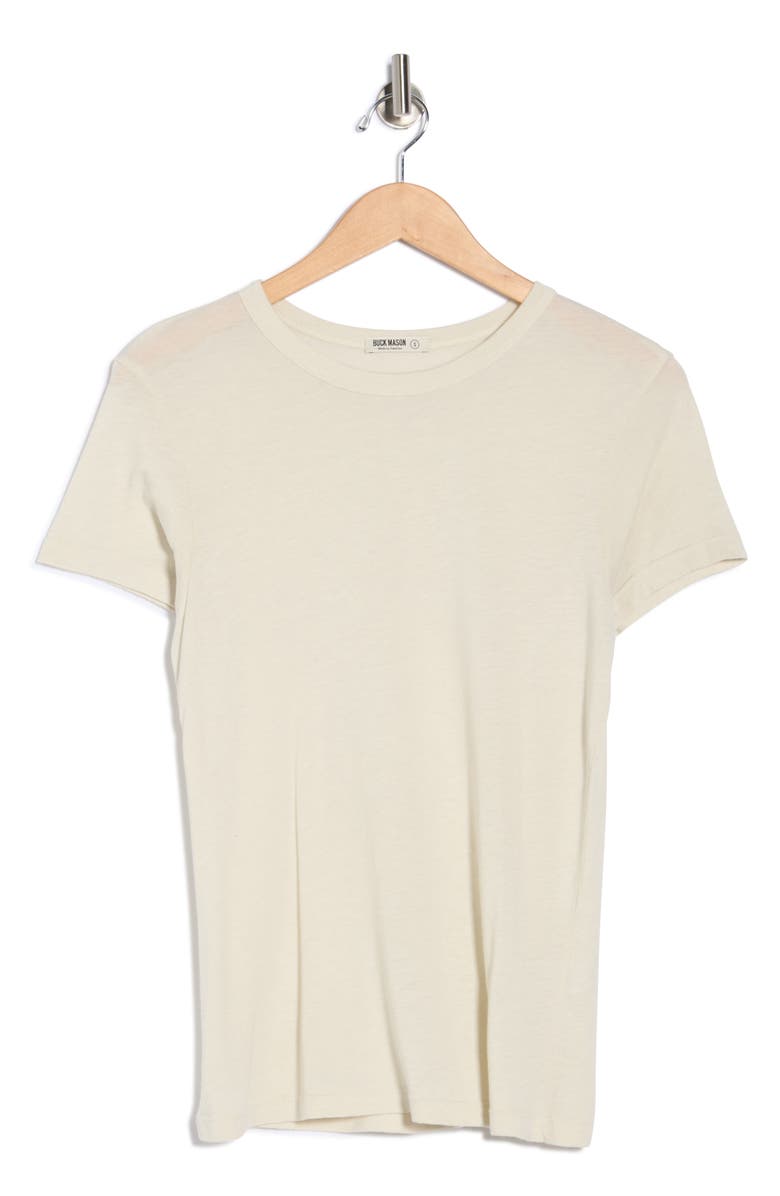BUCK MASON Slim Fit Crewneck Cloud Jersey T-Shirt, Alternate, color, Oyster