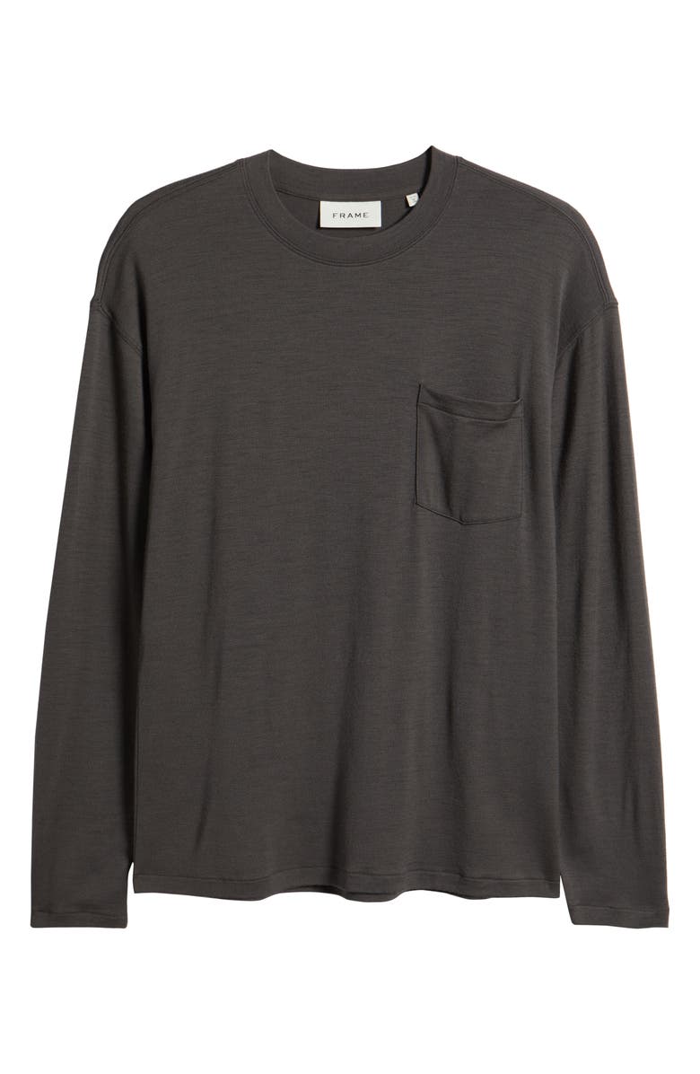 FRAME Lightweight Wool Long Sleeve T-Shirt, Alternate, color, 
