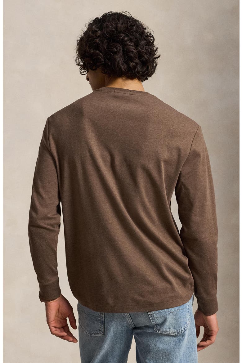 Soft Touch Long Sleeve T-Shirt, Alternate, color, BROWN MU