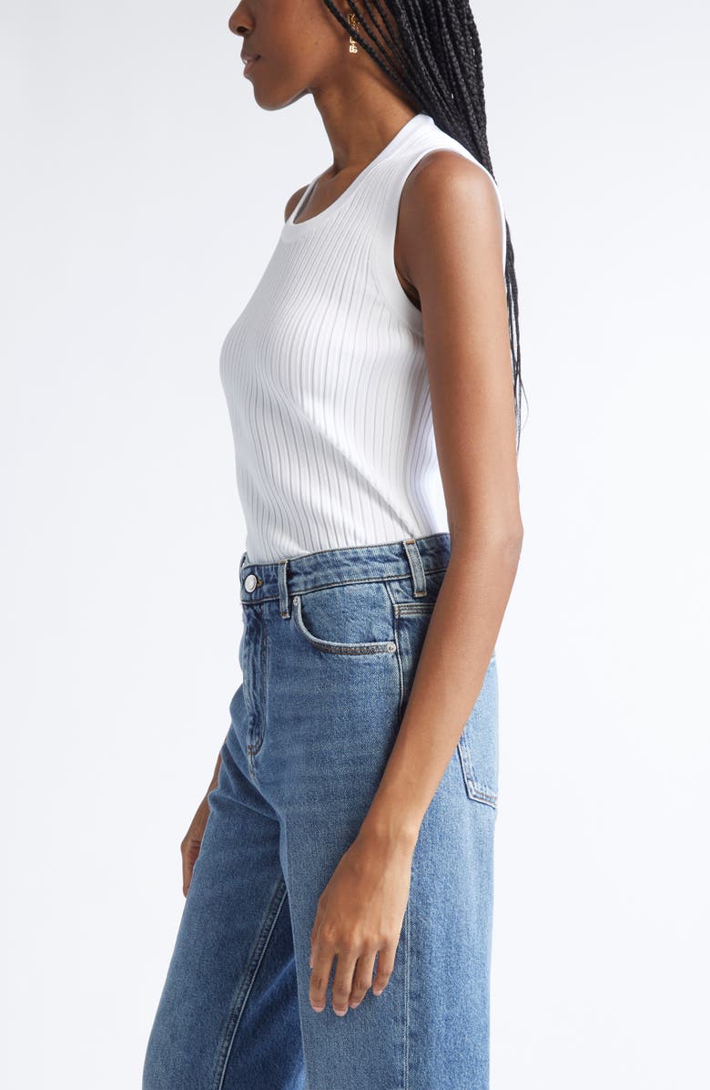 Dolce&Gabbana Rib Tank, Alternate, color, W0800 Bianco Ottico