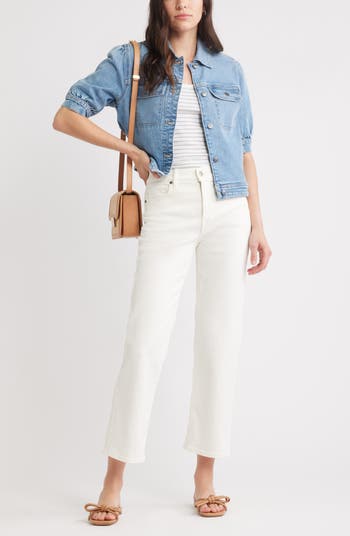Elbow Sleeve Denim Jacket