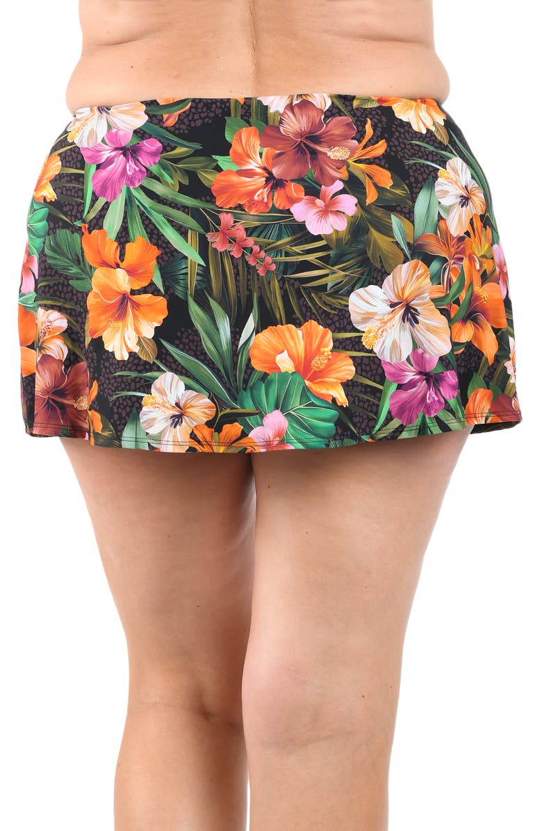 La Blanca Tropical Hideaway Skirted Swim Bottoms, Alternate, color, Floral Multi