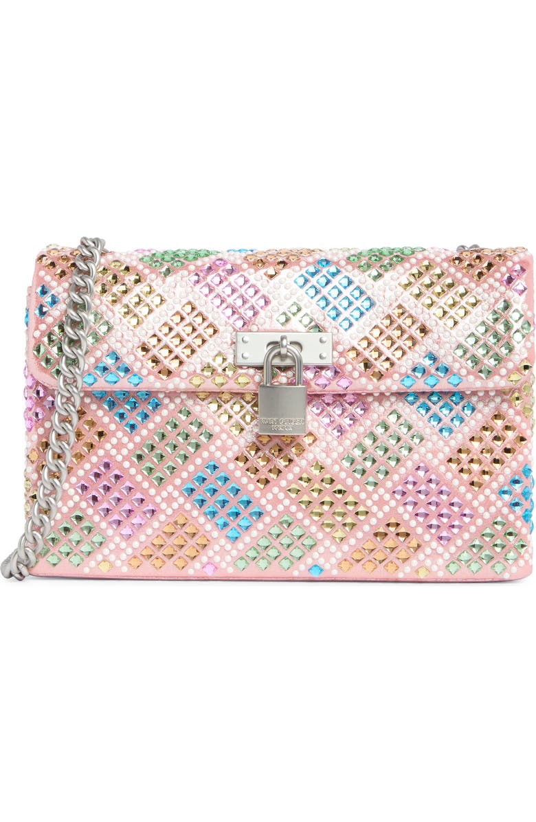 Kurt Geiger London Mini Brixton Crystal Lock Bag, Main, color,