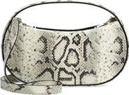 Coperni Small Sound Swipe Snakeskin Embossed Leather Handbag