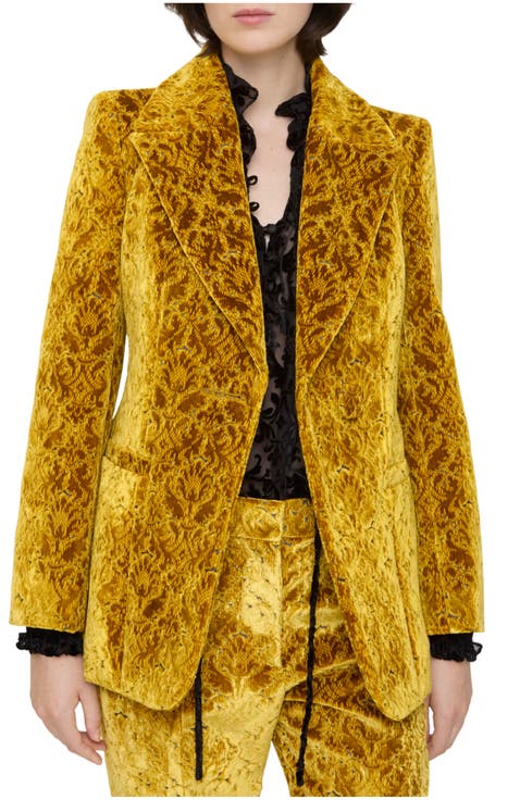 Baroque Velvet Blazer