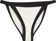 Sea Level Border Contrast Trim Bikini Bottoms