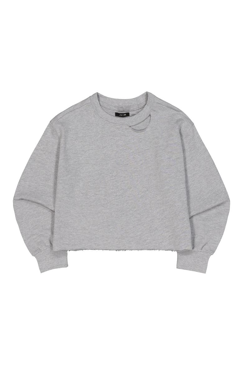 Kids' French Terry Relaxed Fit Sweatshirt, Main, color, HEATHER GREY