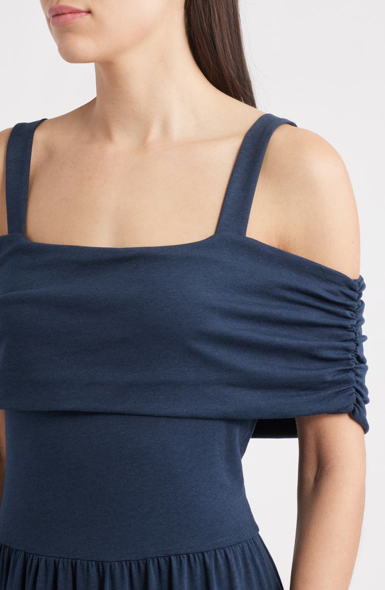 Nation LTD Tamaira Flounce Sleeveless Maxi Dress, Alternate, color, Night Sky