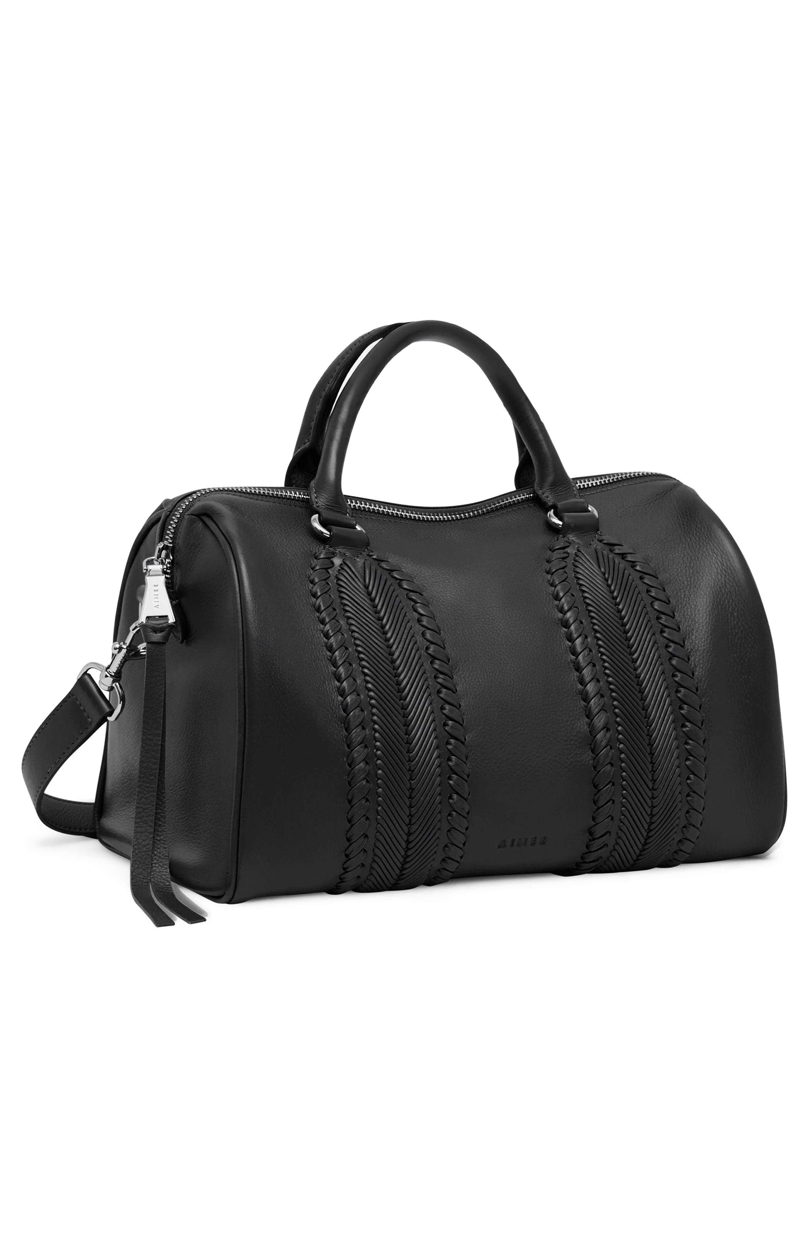 AIMEE All For Love Leather Satchel, Alternate, color, 