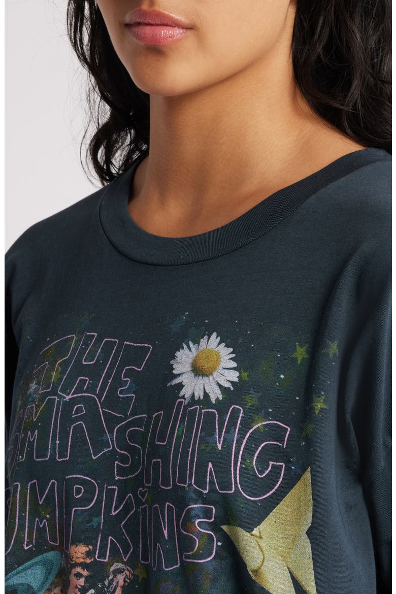Smashing Pumpkins Infinite Sad Cotton Graphic T-Shirt, Alternate, color, VINTAGE BLACK