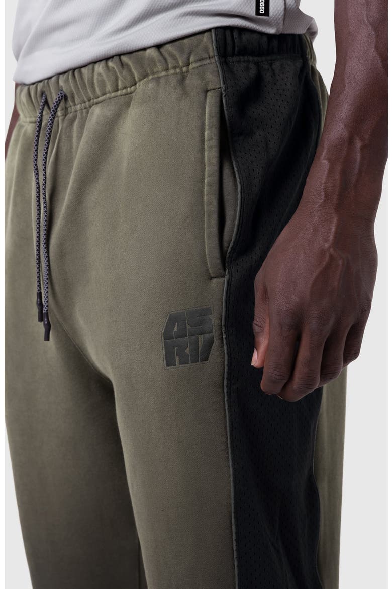 Tech Terry Mesh Panel Sweatpants, Alternate, color, Olive "Blade TD"