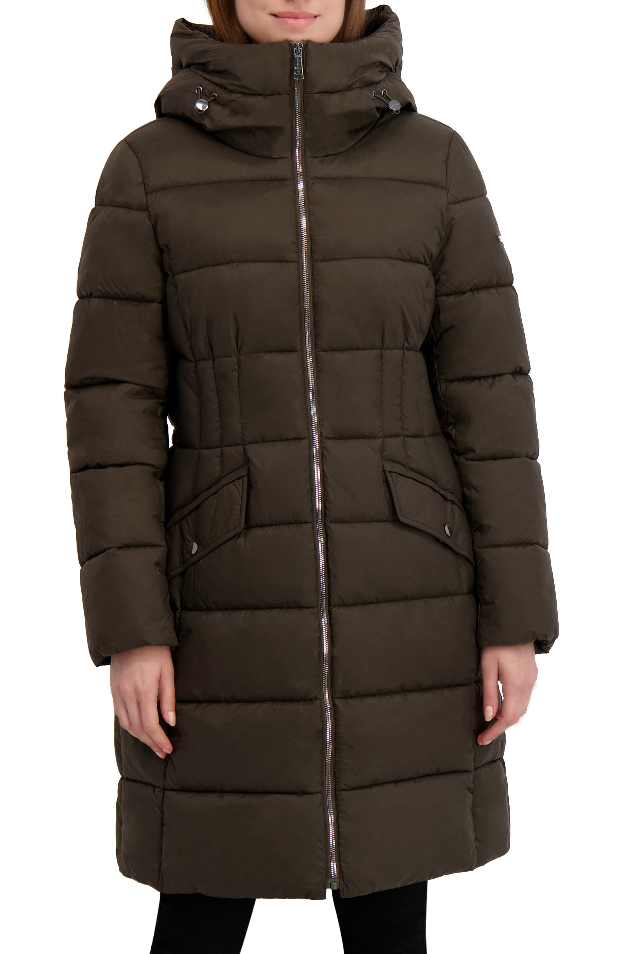 Laundry by Shelli Segal Hooded Puffer Coat