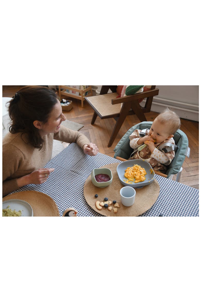 4-Piece Silicone Suction Baby Feeding Set, Alternate, color, PEBBLE