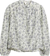 Caslon® Embroidered Inset Top