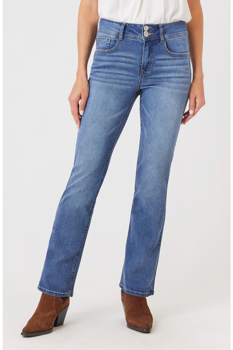 Curvy Mid Rise Bootcut Jeans, Main, color, GENEVA