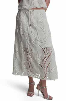 Crochet Leaf Midi Skirt