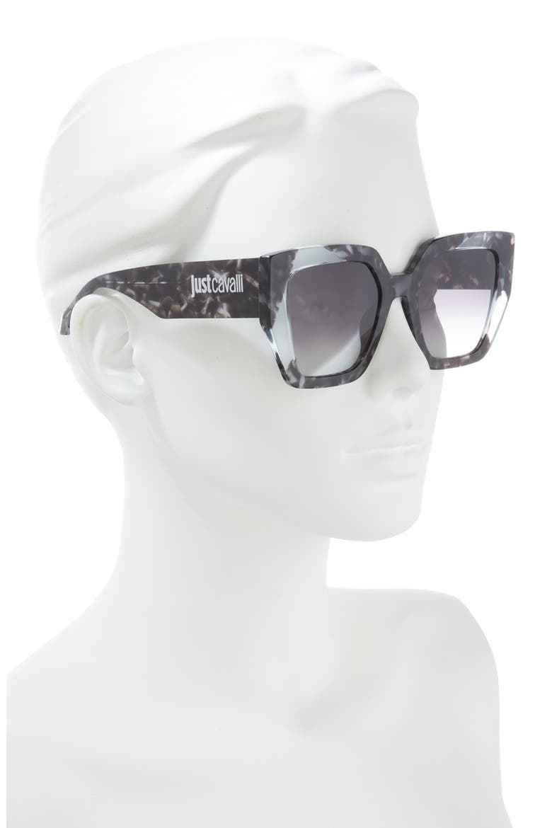 53mm Square Sunglasses, Alternate, color, GREY HAVANA GREY HAVANA SMOKE