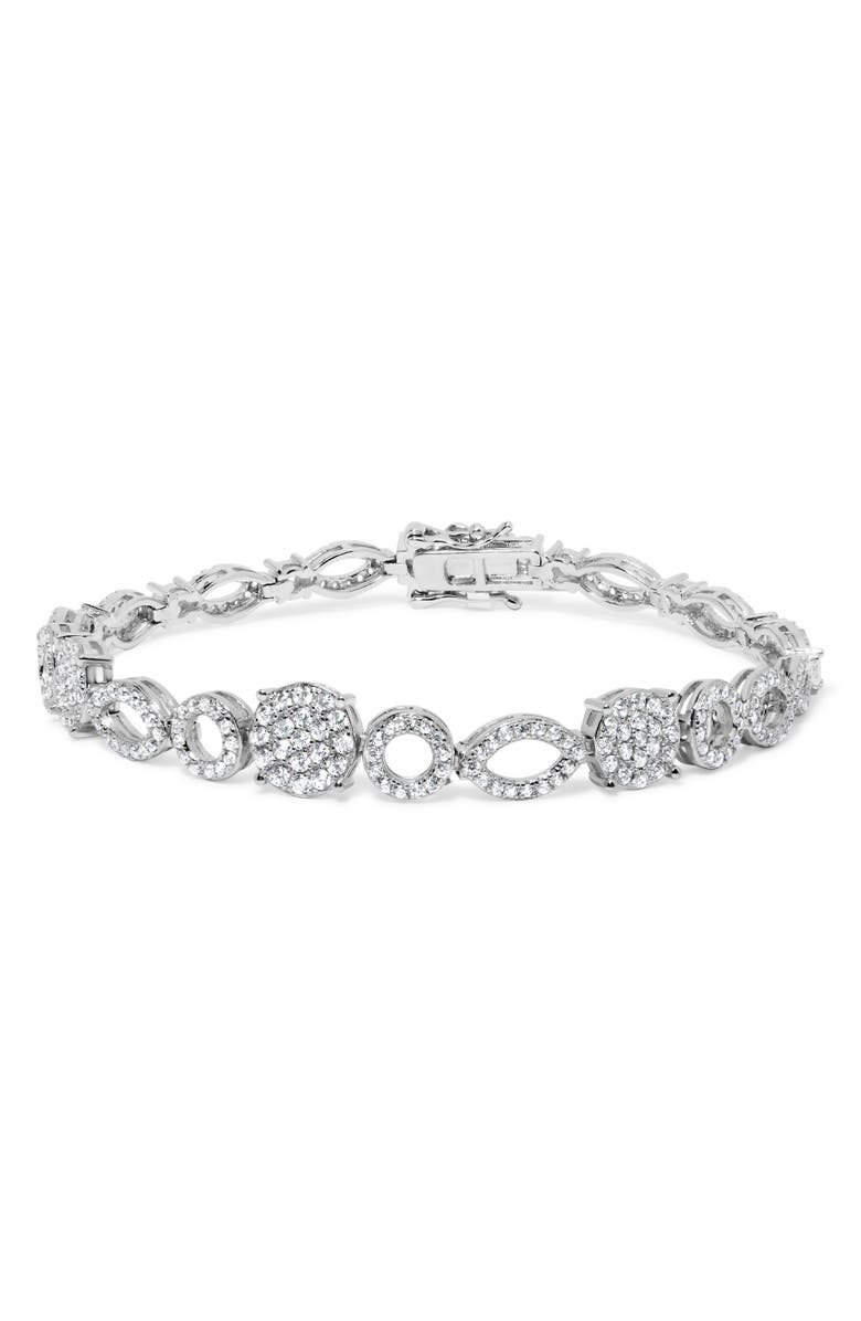 Haus of Brilliance 10K White Gold 3.00 Cttw Diamond Link Bracelet, Main, color, White Gold