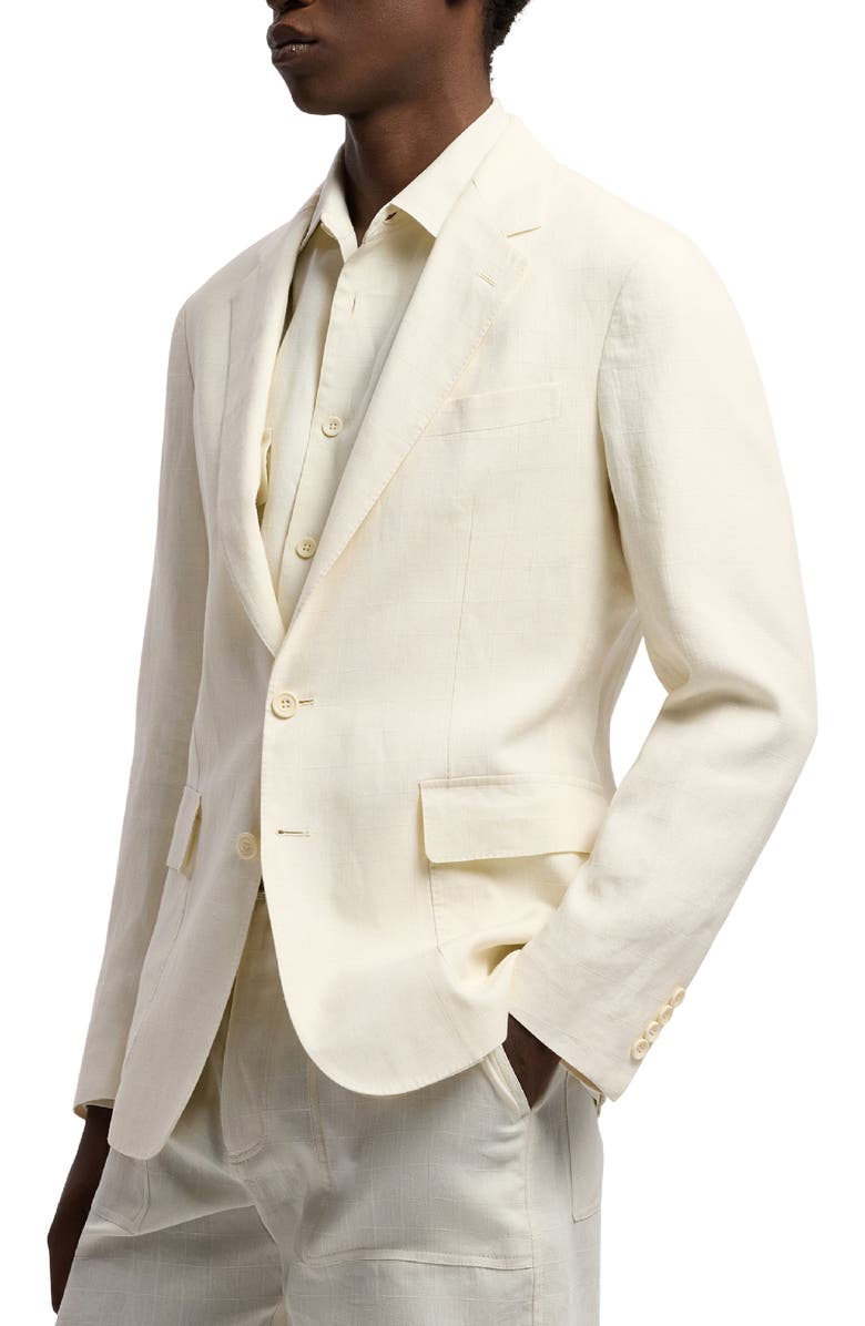 Ralph Lauren Purple Label Hadley Windowpane Linen Jacquard Sport Coat, Alternate, color,