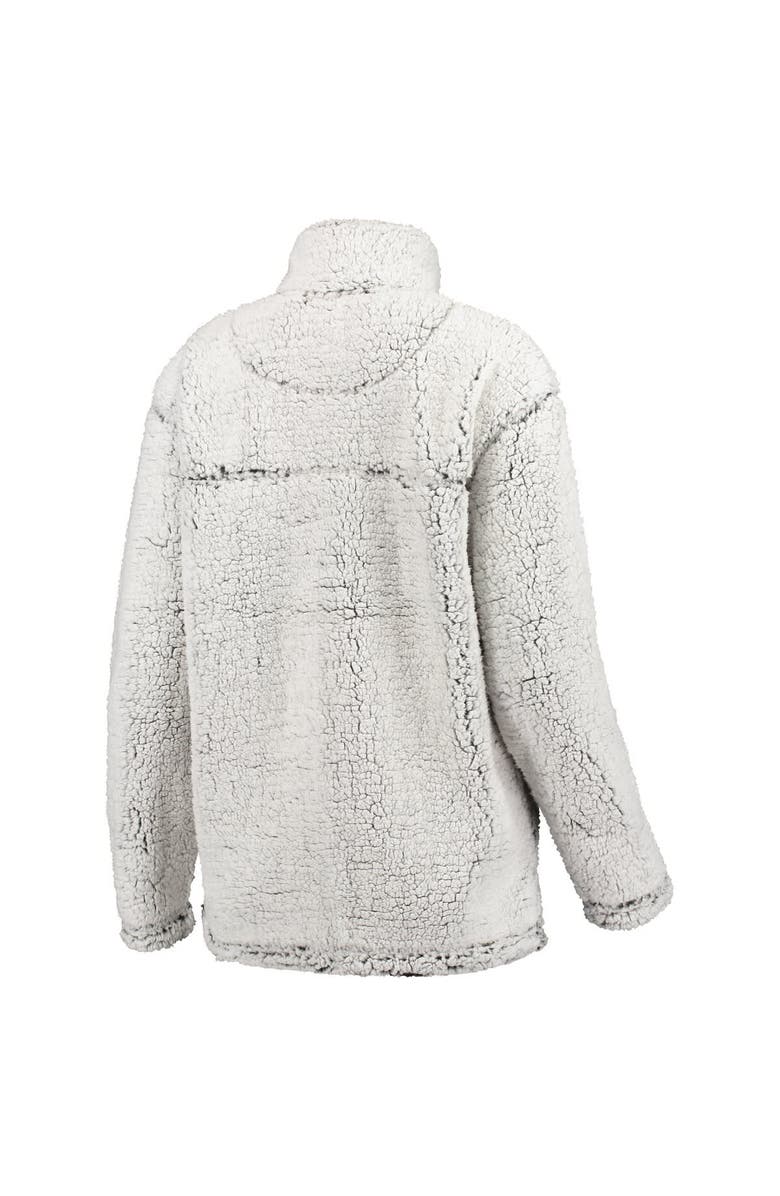 G-III 4HER BY CARL BANKS Women's G-III 4Her by Carl Banks Gray New Orleans Saints Sherpa Quarter-Zip Pullover Jacket, Alternate, color, Gray