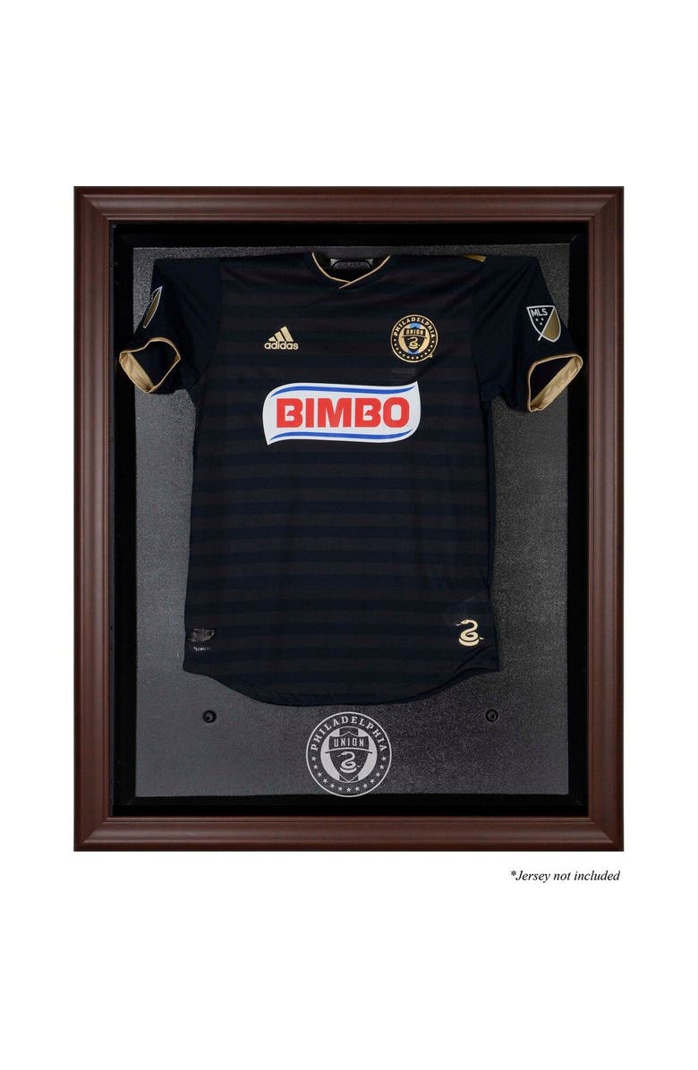 FANATICS AUTHENTIC Philadelphia Union Framed Brown Team Logo Jersey Display Case, Main, color, 