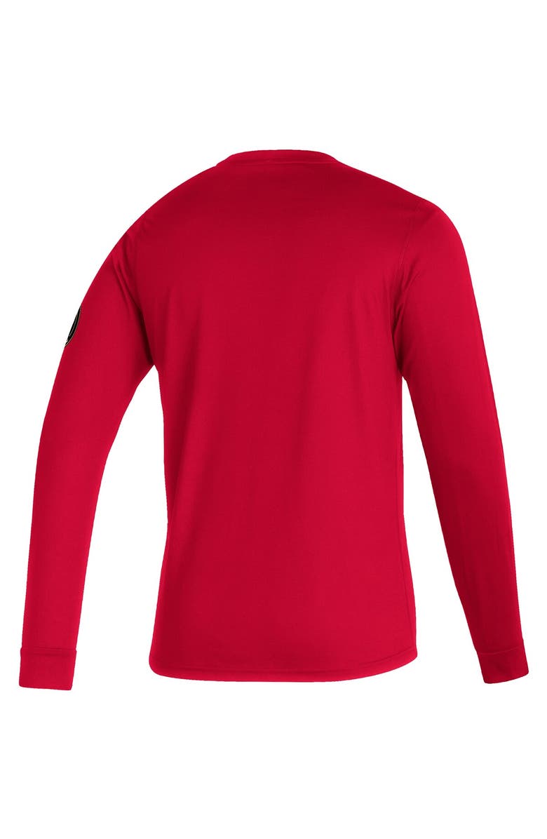 adidas Men's adidas Red Atlanta United FC Vintage Performance Long Sleeve T-Shirt, Alternate, color, 