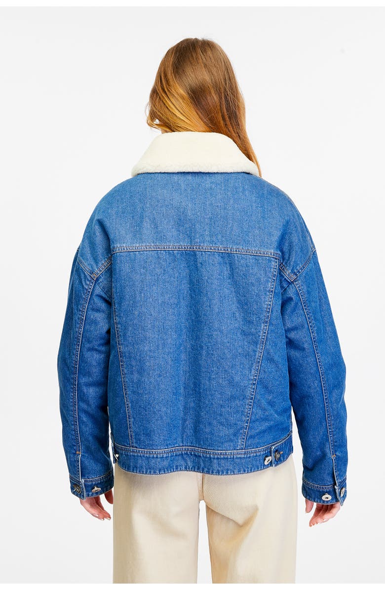 Furniq UK Miranda Jean Jacket, Alternate, color, Dark Blue