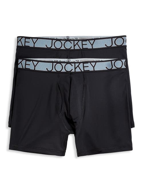 Jockey Big & Tall 2-Pk ActiveMicro Boxer Briefs in Black  product