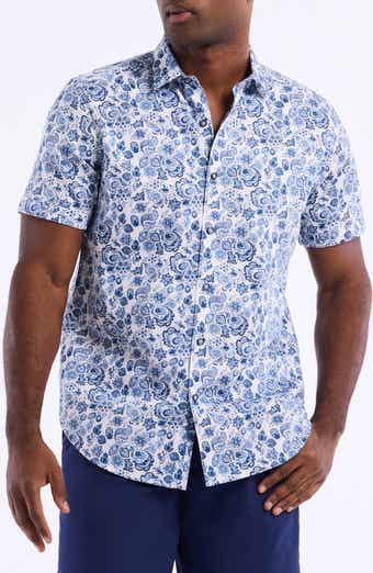 Robert Graham Lamton Short Sleeve Cotton Button-Up Shirt