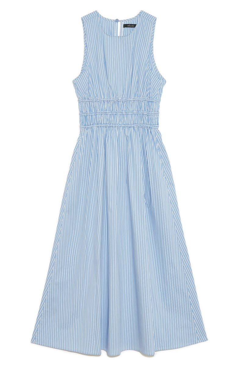 DELUC Capelas Stripe Cotton Maxi Sundress, Alternate, color, 