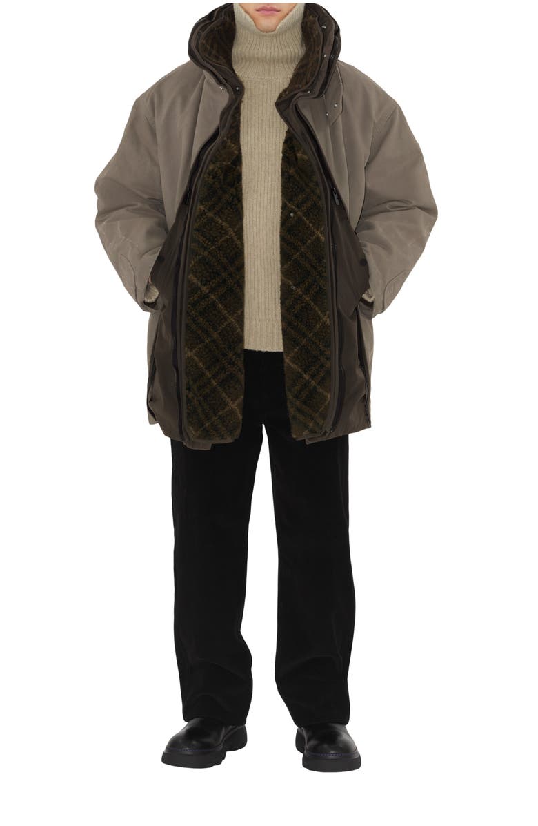 Burberry Detachable Warmer Cotton Parka, Main, color, 