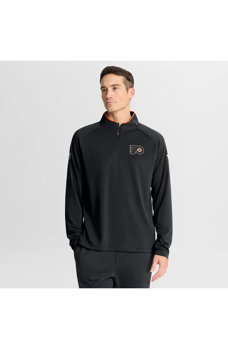 FANATICS Men's Fanatics Black Philadelphia Flyers Authentic Pro Rink Training Quarter-Zip Pullover, Main, color, Black