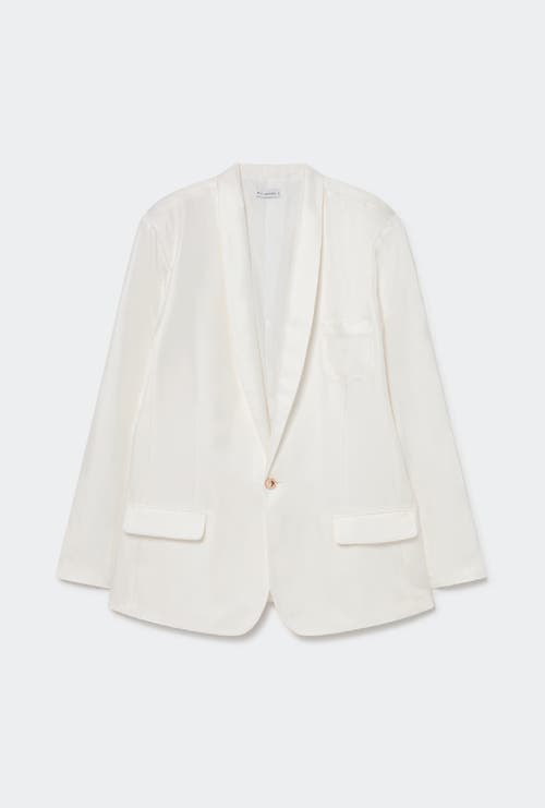 Shop Silk Laundry Twill Miami Blazer White
