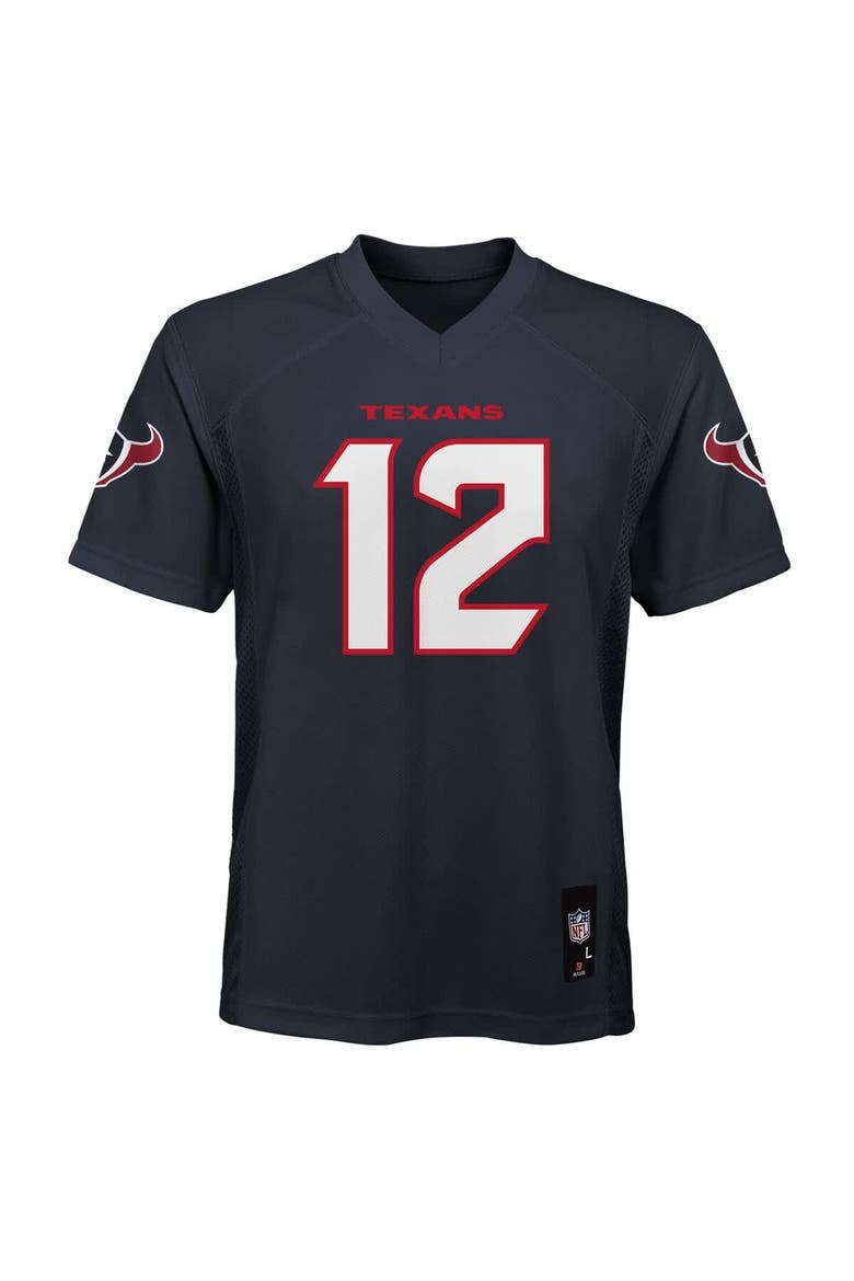 Youth Nico Collins Navy Houston Texans Replica Player Jersey, Alternate, color, Navy