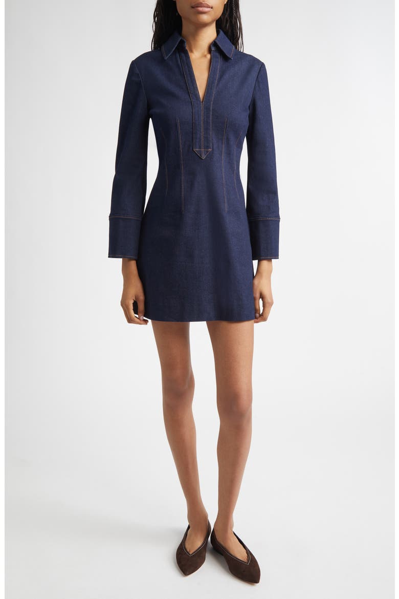 Raymond Denim Shirtdress, Main, color, MIDNIGHT WASH