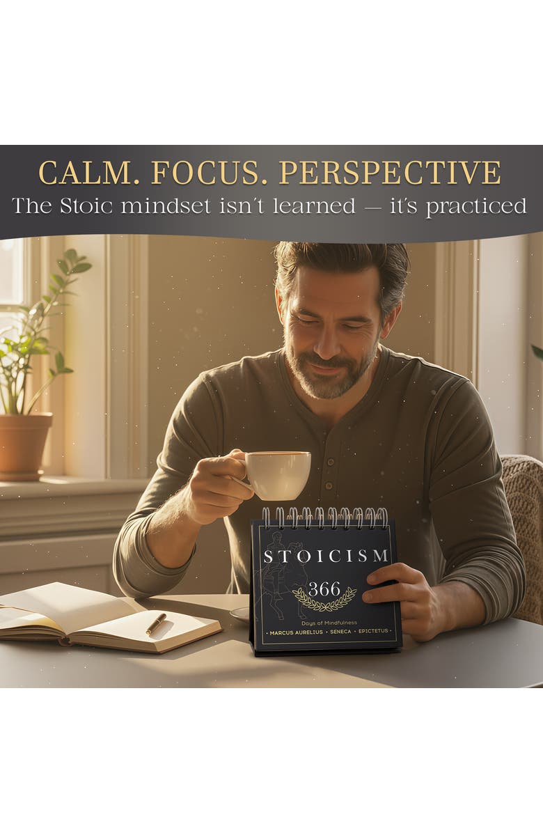 Quokka Stoicism Quotes Calendar & Card Set, Alternate, color, Stoicism Calendar