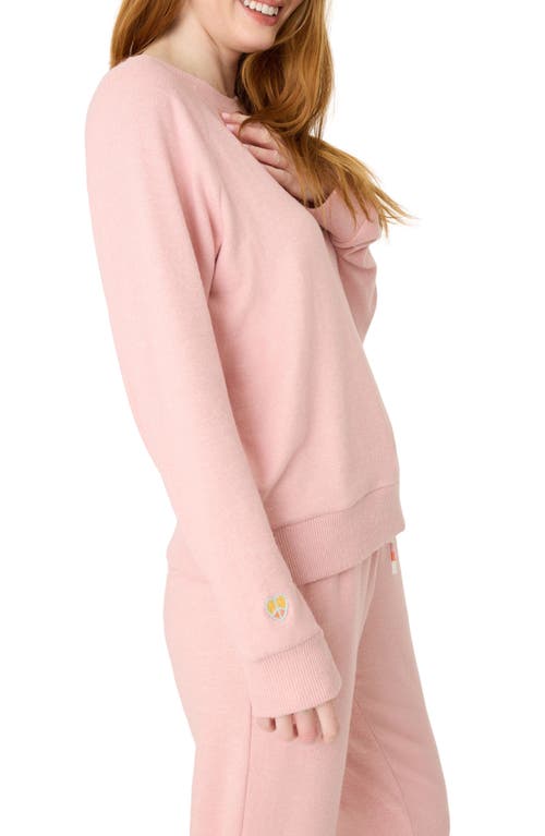 Pj Salvage Sunshine Mind Sweatshirt In Rosewood